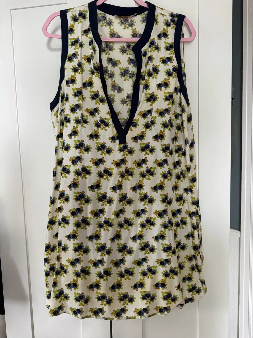 Tory Burch Avalon beach dress xl with blueberries